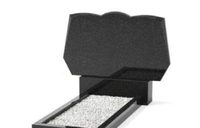 Горизонтальный памятник на могилу из гранита фигурный тип 1.9