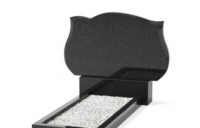 Горизонтальный памятник на кладбище из гранита фигурный тип 1.10