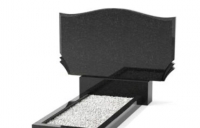 Горизонтальный гранитный памятник на могилу фигурный тип 1.19