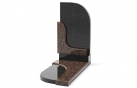 Комбинированный гранитный памятник на кладбище тип КБ03